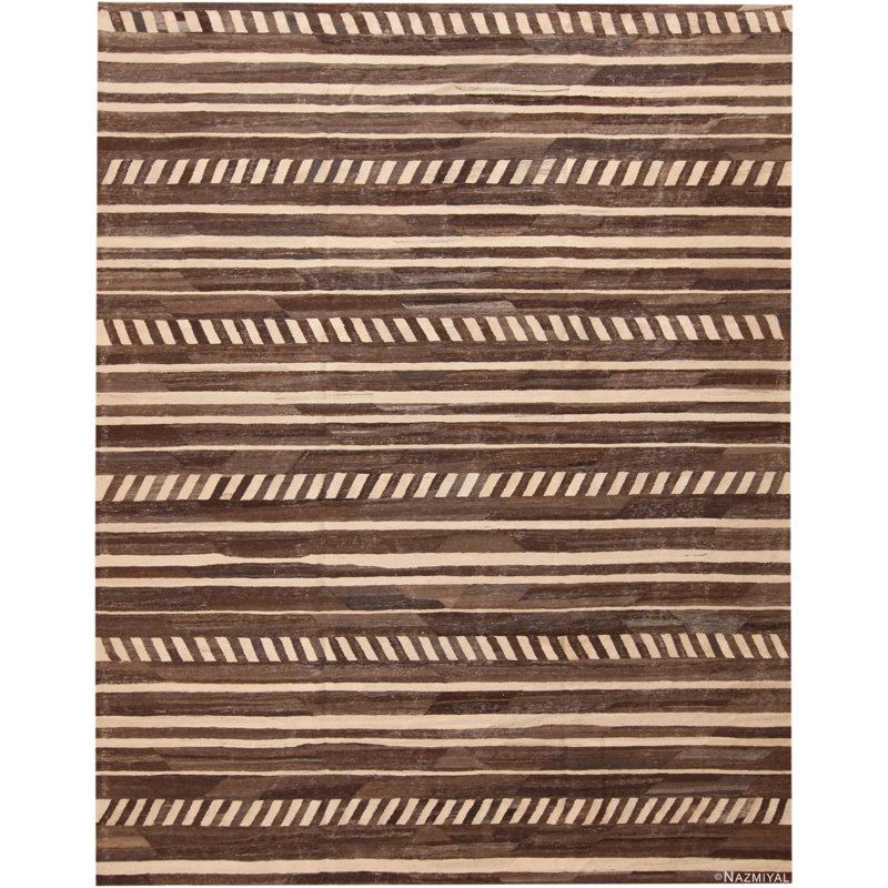 Kilim tissé à plat primitif moderne unique en son genre