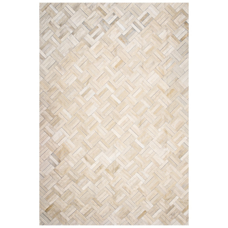Art Hide Cowhide Area Rug in Cream