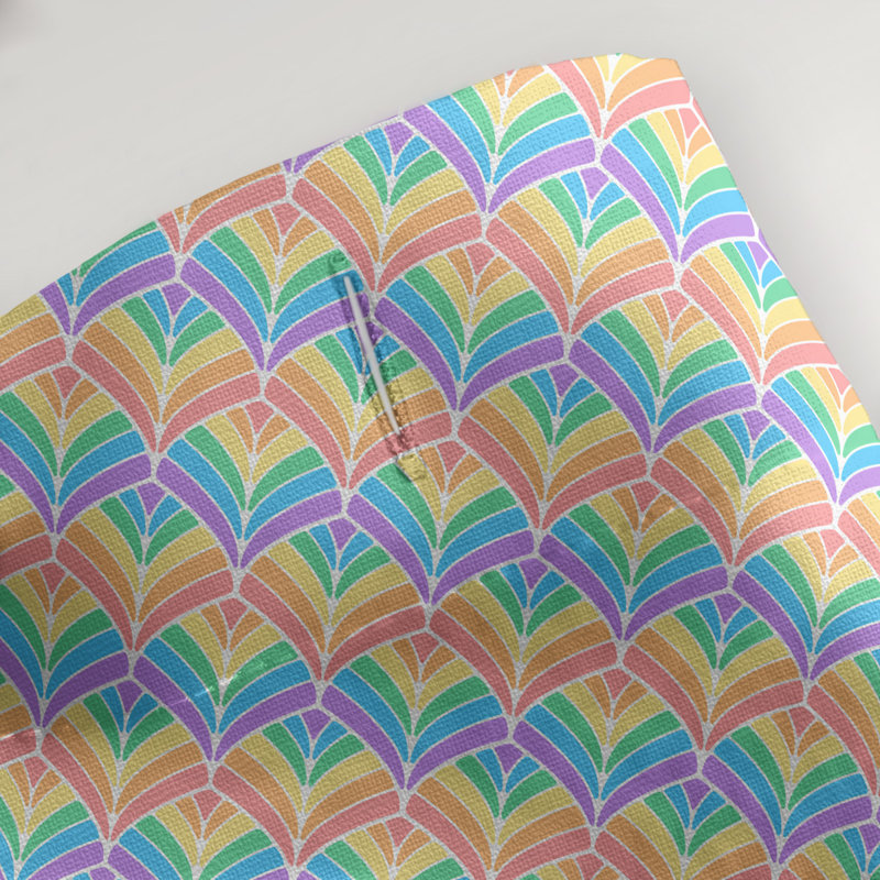 Rideau de douche simple katelyn elizabeth, Alternance de pastels