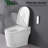 Smart Toilet Bidet Combo With Foot Sensor Open Cover/Seat, LED Display, Self-Cleaning Nozzle, Heated Seat, Night Light, Knob Control, Soft Close, Auto Flush, With Remote Control
