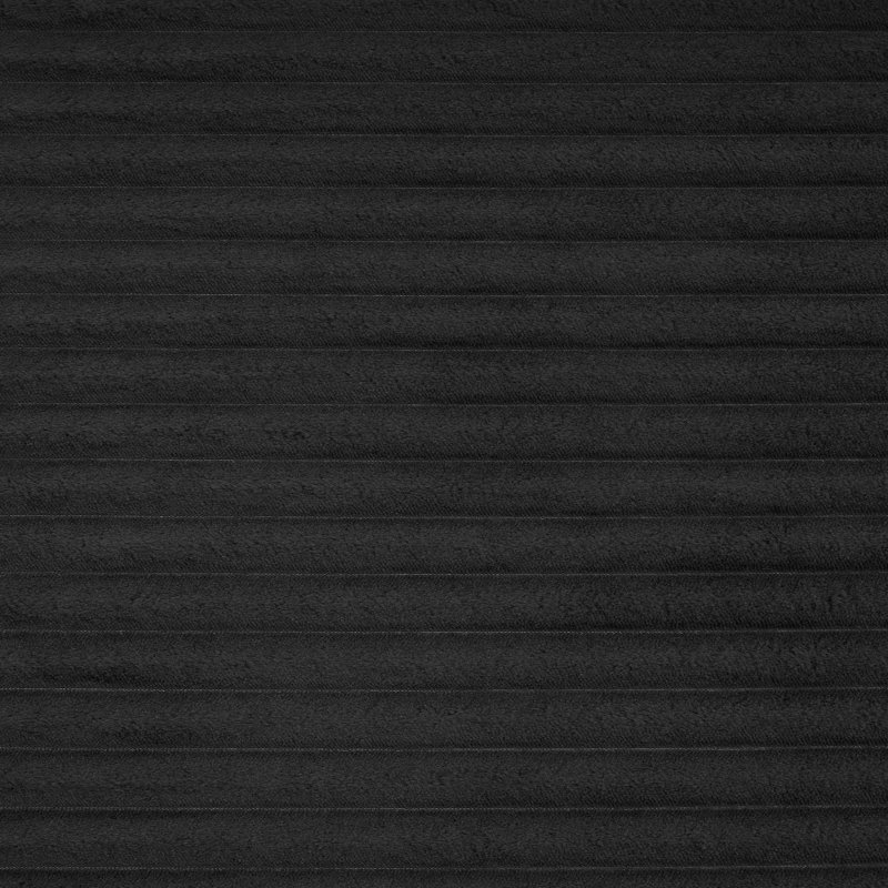 Canapé moderne sans méridienne 51,6 po avec deux coussins de soutien pour le salon, Noir