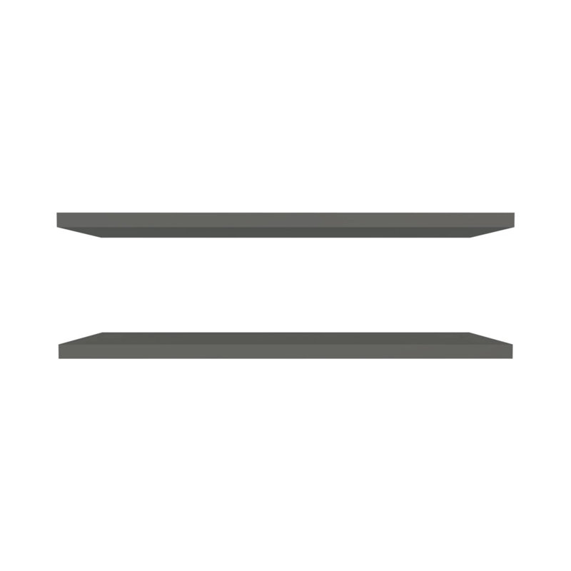 Grey  Floating Shelf, 1.57" H x 47.37" W x 9.87" D