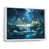 White Floater Framed