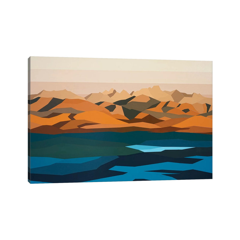 Water And Mountains by Jun Youngjin - Wrapped Canvas Print, 30.48cm H x 45.72cm W
