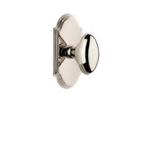 Grandeur Arc Plate Single Dummy with Eden Prairie Door Knob