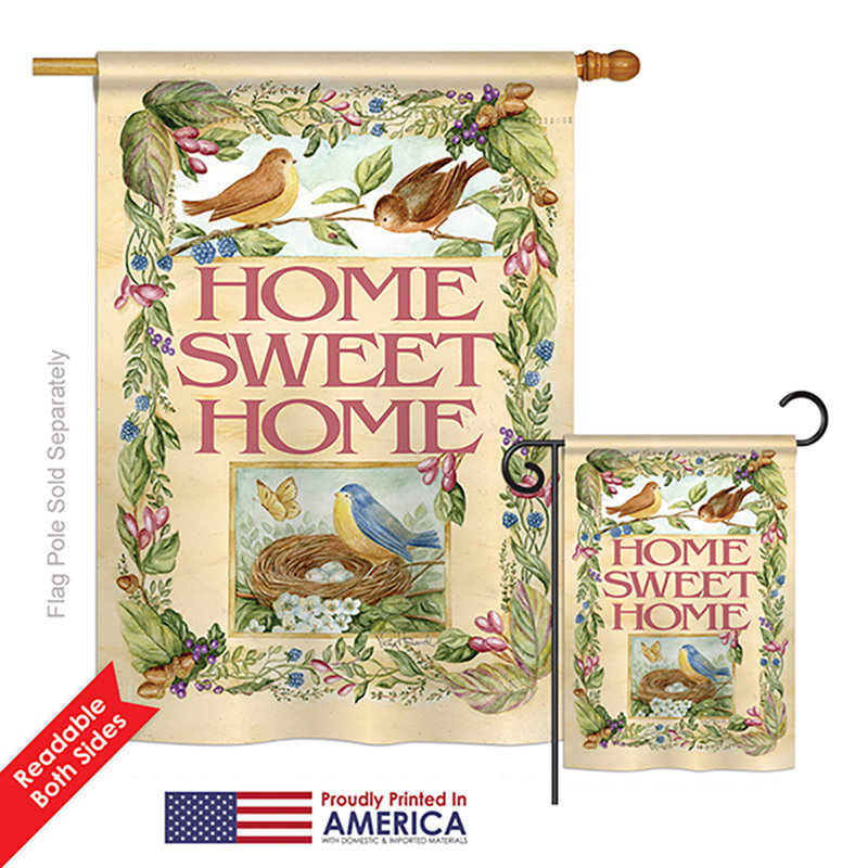 Double Sided 40'' H x 28'' W Polyester Garden Flag