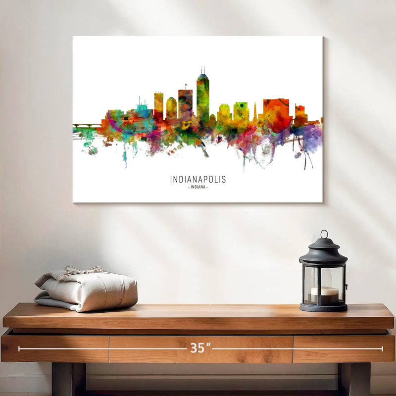 Sireci Indianapolis Indiana Skyline I, 16" H x 24" W