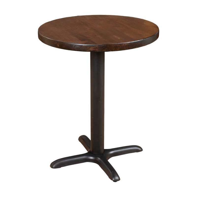 Riley 2 Person 29.5'' H Solid Wood Dining Table, Medium Brown