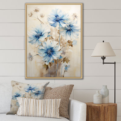 Minimal beige et bleues bleues Expression - impression