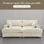Canapé modulaire réversible 3 pièces en flanelle de fourrure de lapin avec canapé modulaire et repose-pieds 3 pièces-739848837-739848842