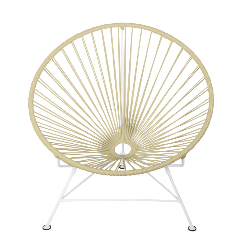 Innit Indoor Handmade Lounge Chair, Wheat/White