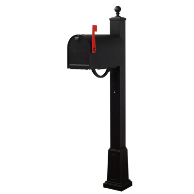 Titan Aluminum Post Mounted Mailbox