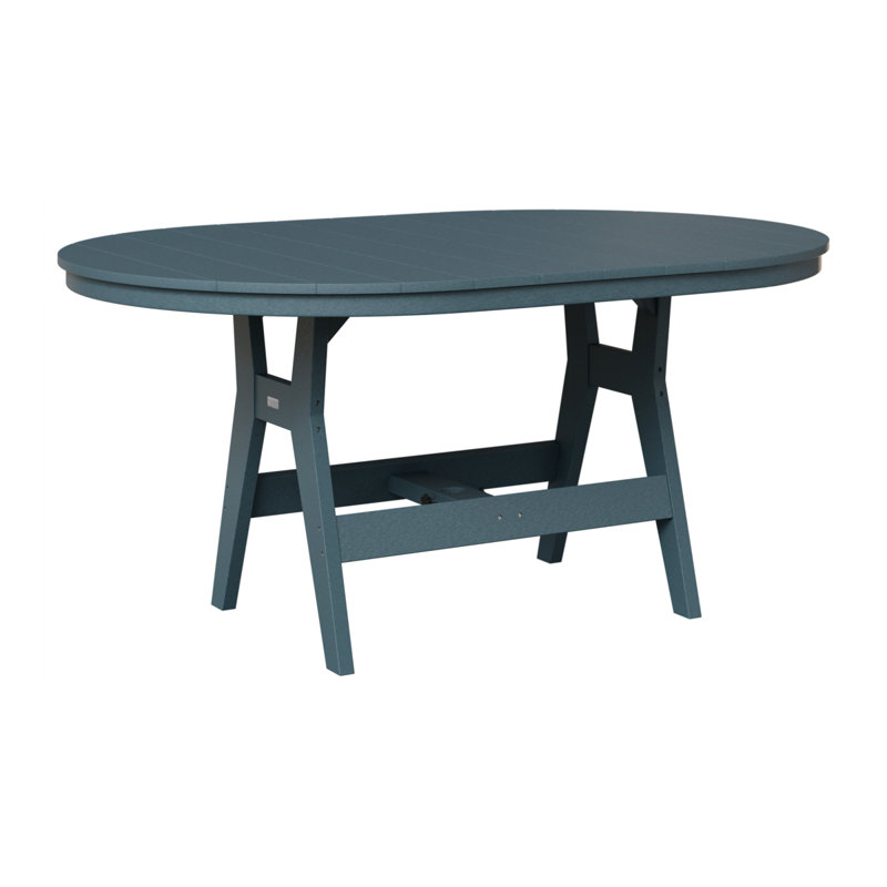 Berlin Gardens Harbor 64″ Oblong Table, Slate, 38.87" H x 64" W x 44" D