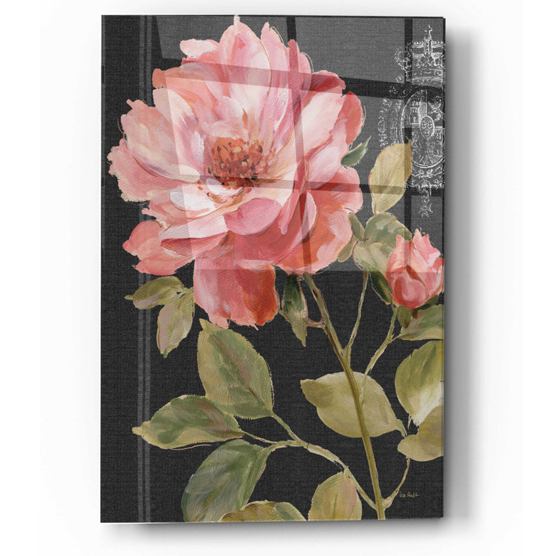 «Harmonious Rose Black» par Lisa Audit, H 16 po x l 12 po x P 0,13 po