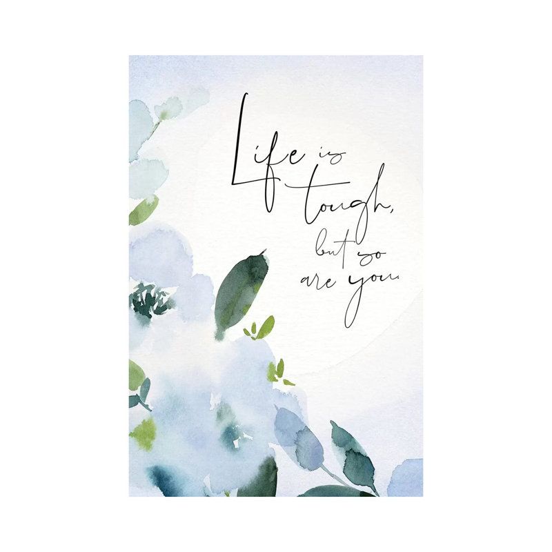 Life Is Tough by Stephanie Ryan - Painting on Canvas, Wrapped Canvas, 30.48cm H x 20.32cm W x 1.91cm D