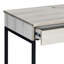 Bureau pour un travail de bureau efficace - 2 tiroirs, mobilier naturel et noir avec tiroirs