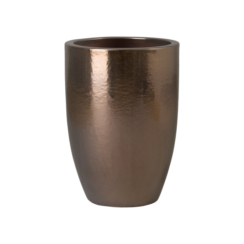 Pot à fleurs en céramique Zylynn, H 26 po x l 18 po x P 18 po