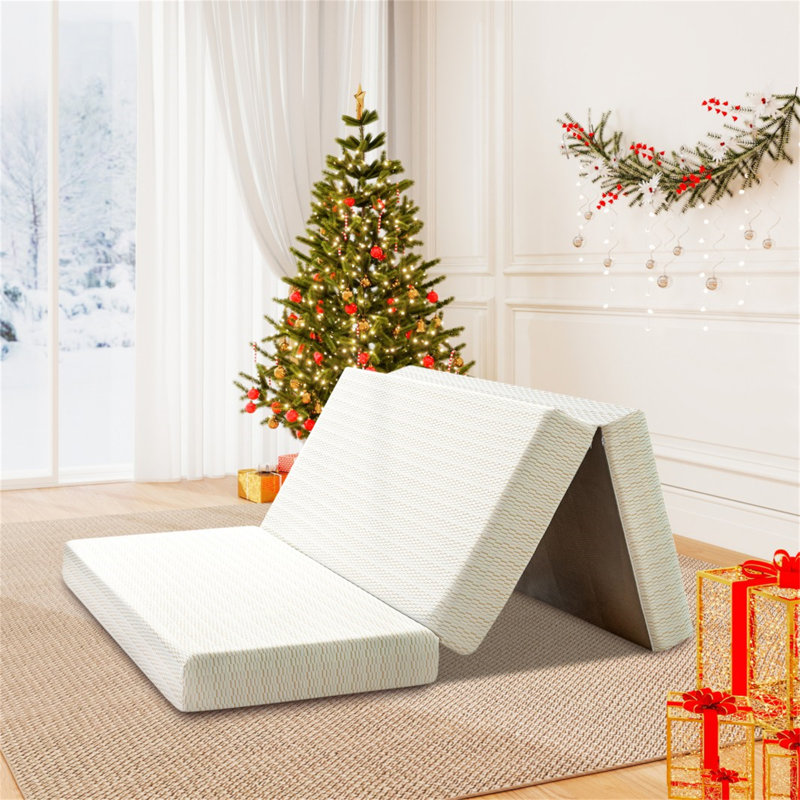  Matelas pour lit escamotable pliable en mousse à mémoire de forme 6 po Alwyn Home & Tri Fold, Lit double