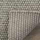 Elle Handmade Wool Silver Rug