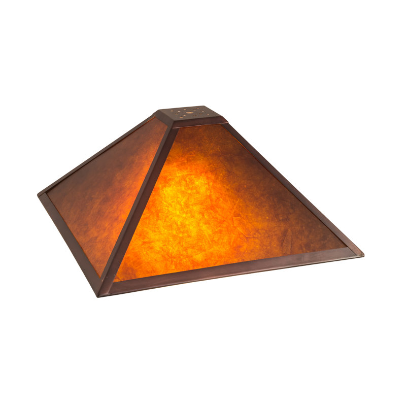 16"Sq Mission Prime Shade, 7.5" H x 23" W x 23" D