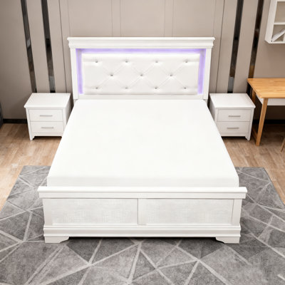 Mobilier de chambre à coucher de style traditionnel Glam 1pc