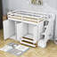 Lit mezzanine 2 tiroirs avec tablettes Filaretos par Harriet Bee-1714443319