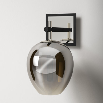 Rundy Single Light Dimmable Armed Sconce