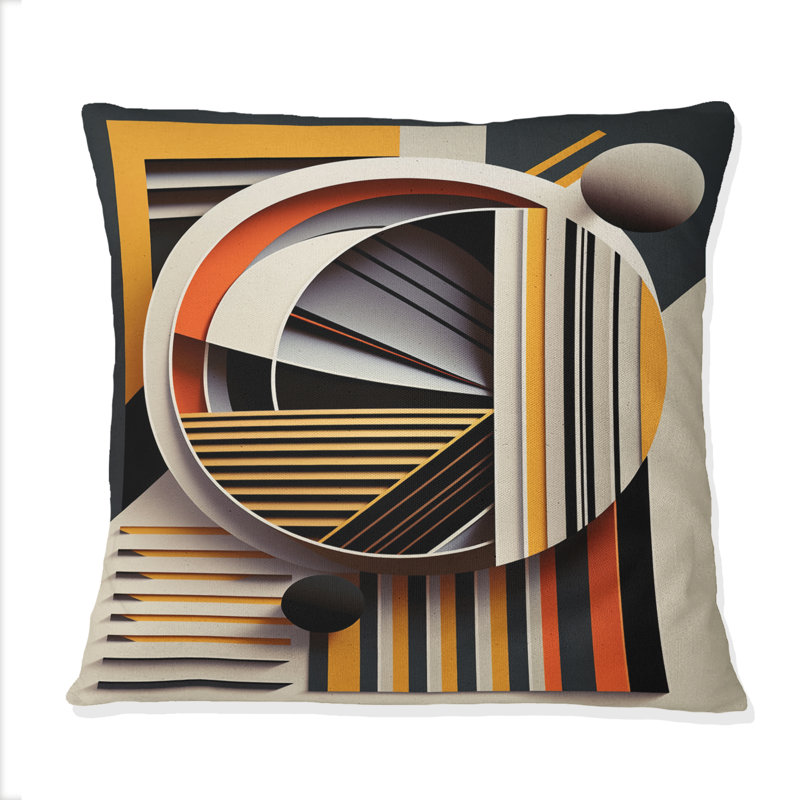 Coussin Minimal Bauhaus Dimensions V - Abstract