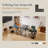 Hussan L-Shaped Metal Base Computer Desk-96847154