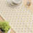 Olympos Table Runner, 100% Cotton, 16X72", Art Deco Background