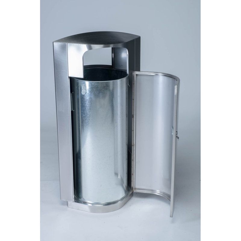 Poubelle 20 gallons en acier inoxydable Leafview