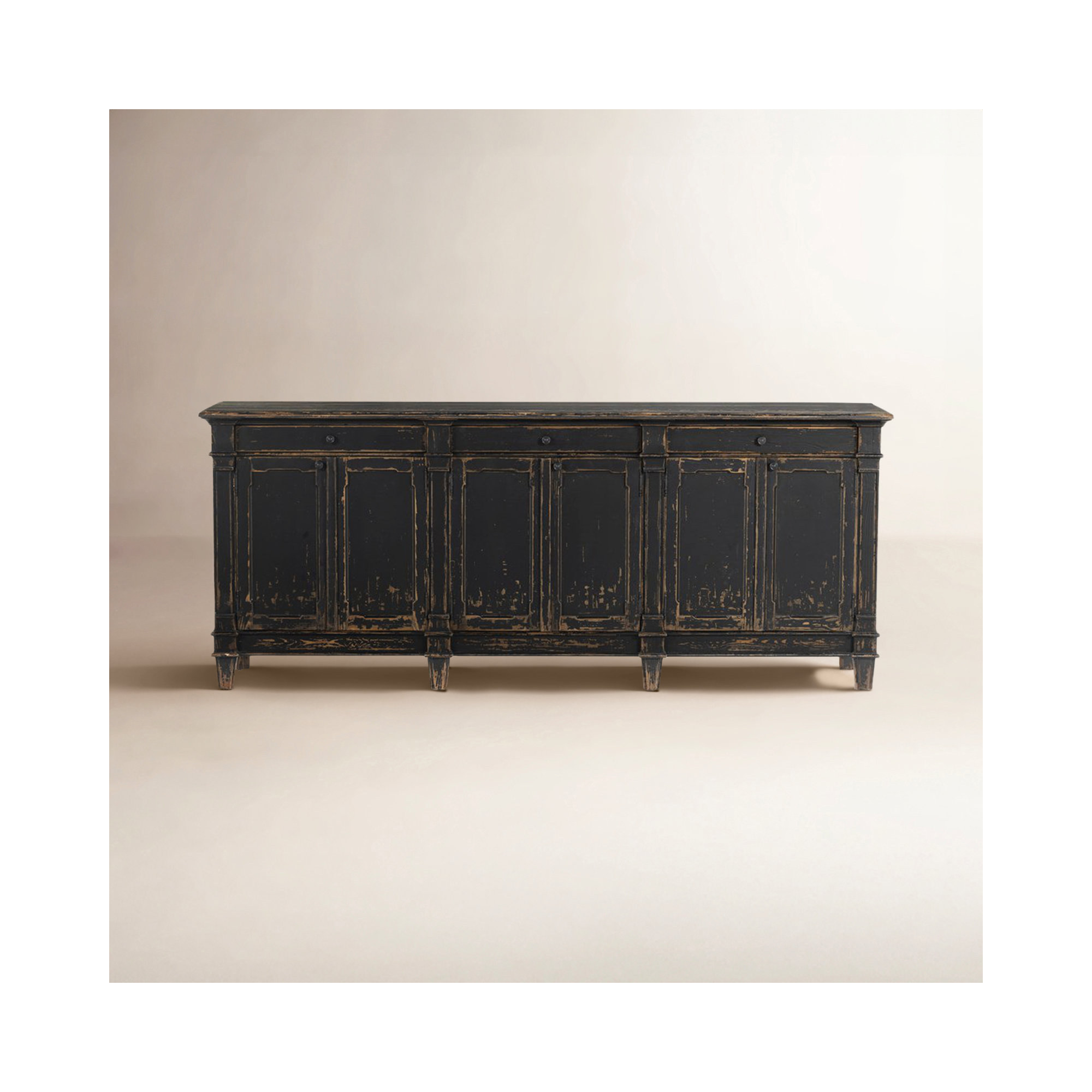 Ellettsville 96.25'' Sideboard, Distressed Black
