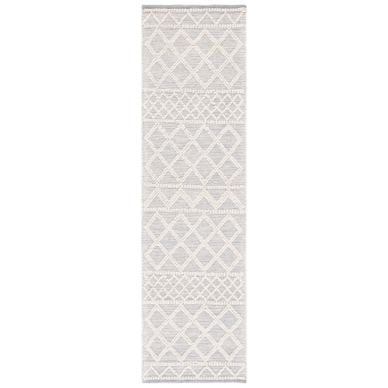 Jacques Hand-Woven Wool and Cotton Southwestern Rug, Runner 2'3" x 8'