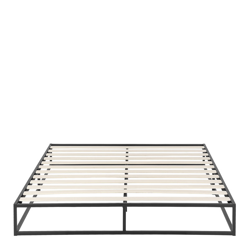 Dekker Metal Bed Frame - 25 cm High, Single (3'), Black