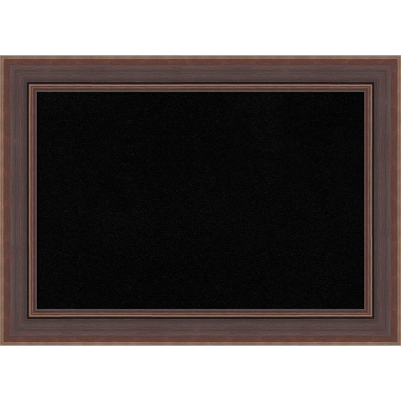 Tableau brun Moab, tableau d'affichage en liège noir, tableau d'organisation, tableau d'affichage, Noir, H 32 po x l 44 po