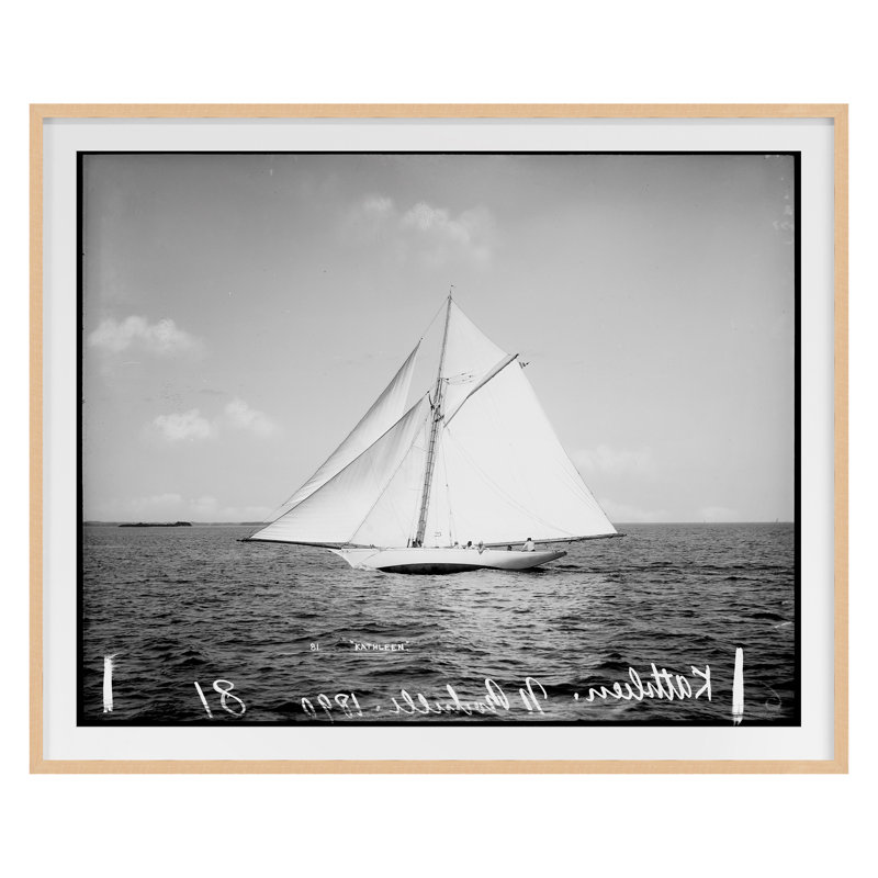 Open Seas 3 Print by THE Studio, 20" H x 24" W, Maple Framed