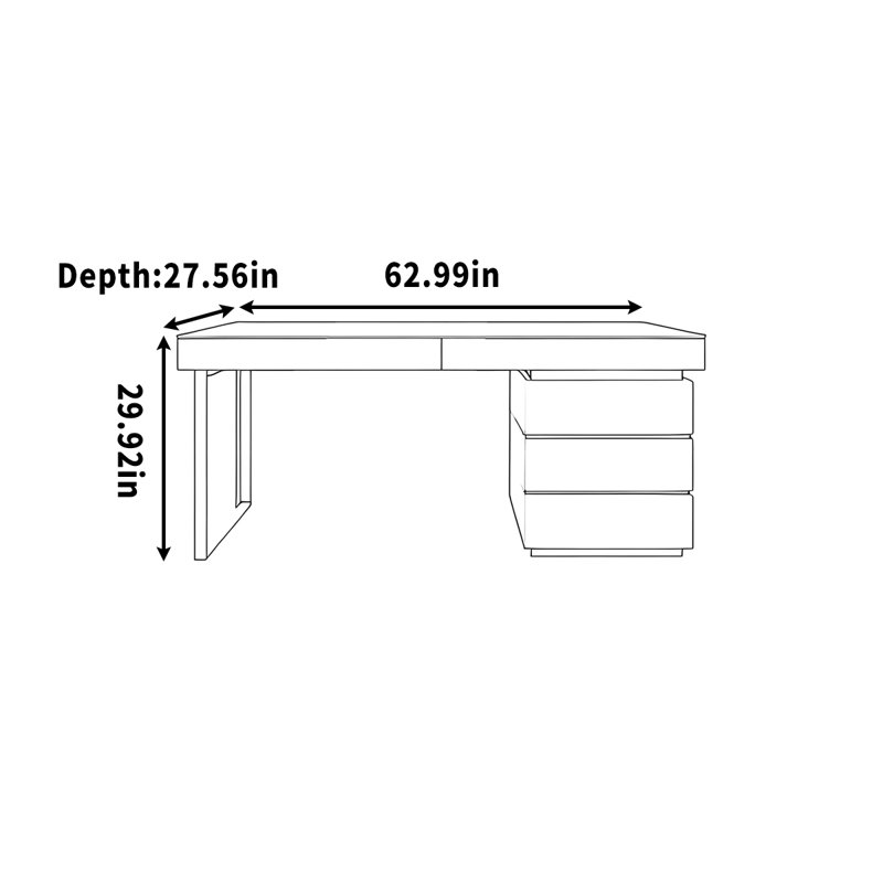 Wiveca, 29.92" H x 62.99" W x 27.56" D, Dark Gray