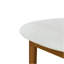 Tabouret de bar intérieur en bois Renee, finition noyer et revêtement ivoire, ensemble de 2-2028638012