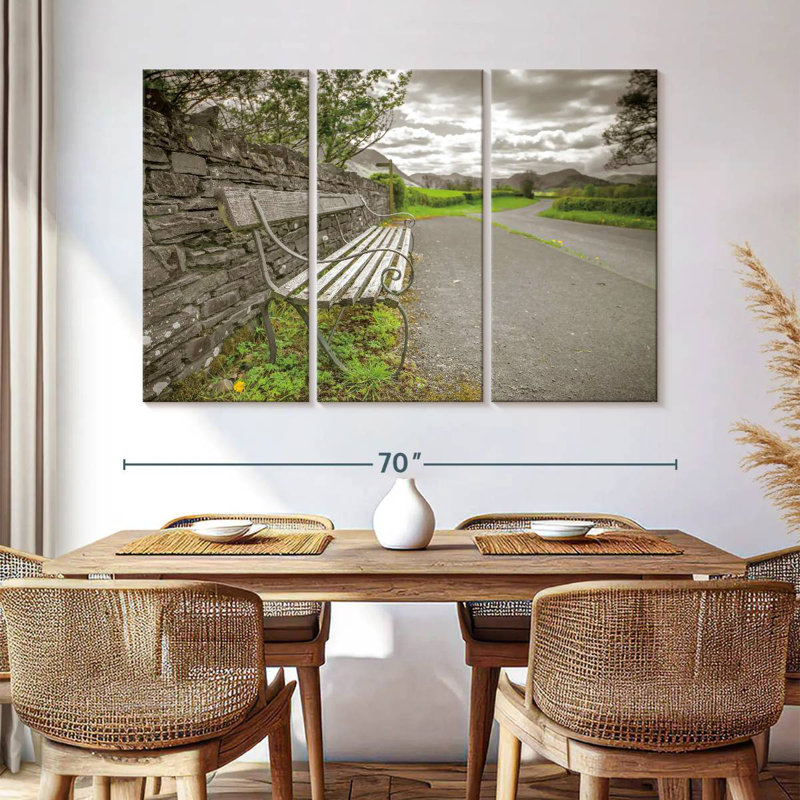 Mehar Lake District, 42" H x 65" W