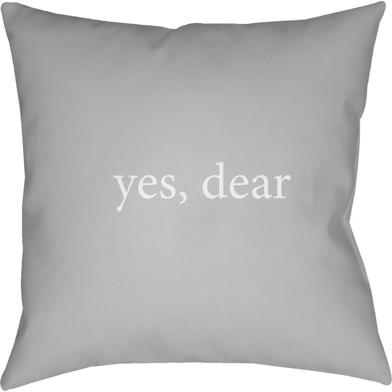  Indoor/Outdoor Throw Pillow, 20" H x 20" W x 4" D, Tan