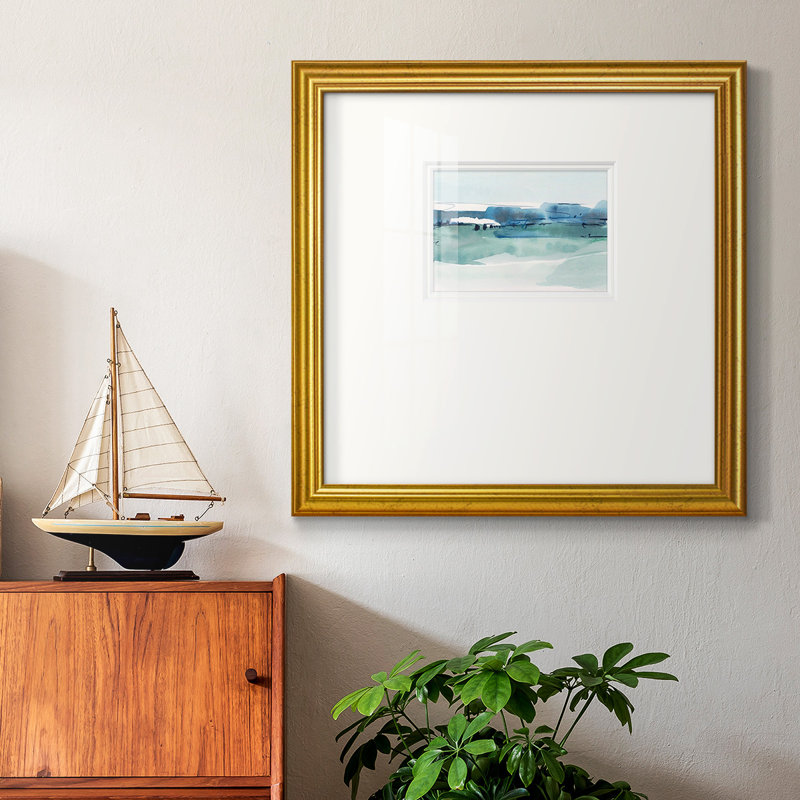 «Ultramarine Vista Ipremium», reproduction encadrée, L 21 po x H 21 po , Papier avec cadre doré