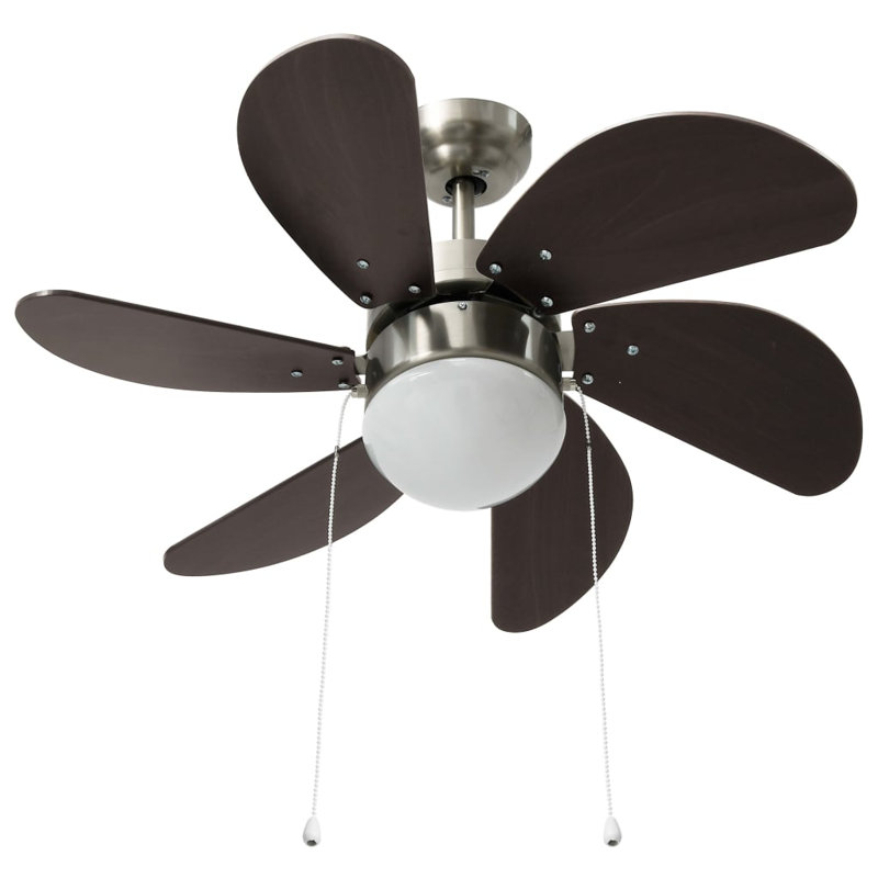 Dornan 76cm Ceiling Fan with Light Kit, Black