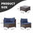 7-Piece Outdoor Patio Seating Group with Cushions-33027972-83265514
