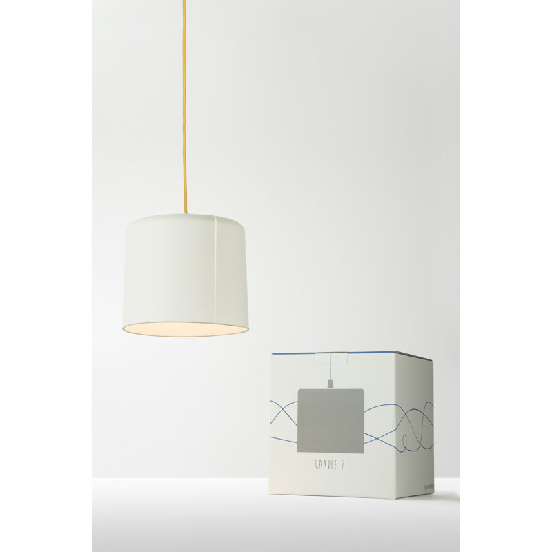 Be.pop 1 - Light Cylinder Pendant, White, Yellow