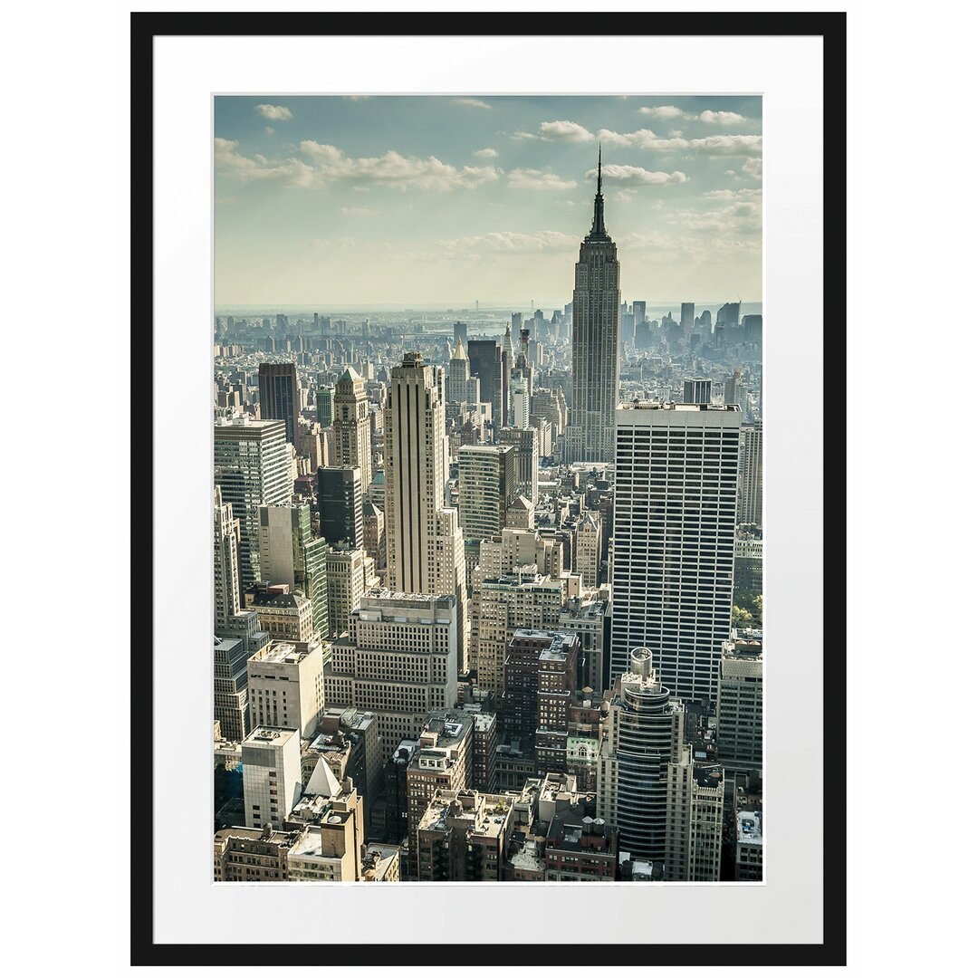 Gerahmtes Poster New York bei Tag