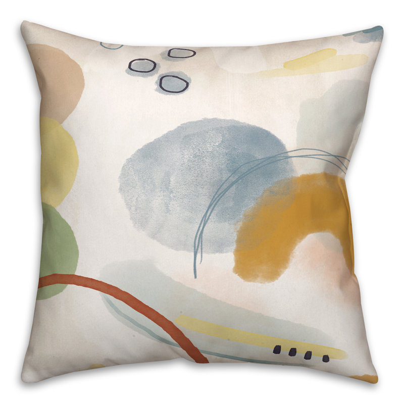 Abstract Outdoor Reversible Throw Pillow