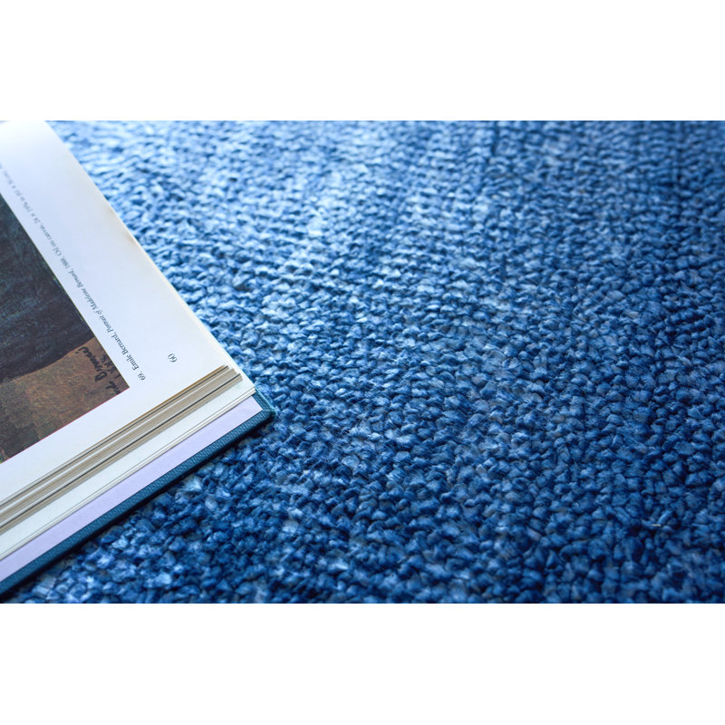 Plush Area Rug in Navy, Rectangle 10' x 14'