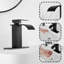 Single-Hole Single-handle Bathroom Faucet with Drain Assembly-69315639