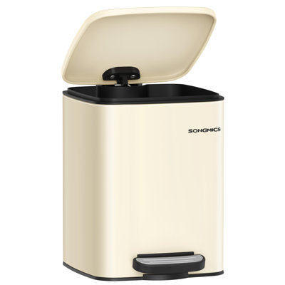 Steel Step On Kitchen Trash Can - 6L
