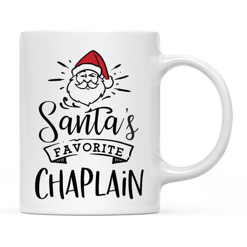 Grande tasse à café Tuileries, « Santa's Favorite Chaplain »